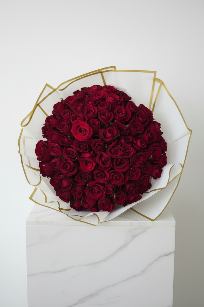 80 Stem Red Roses - Jihaans Flower Emporium