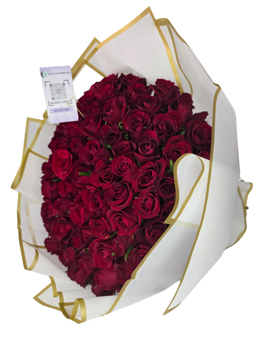 80 Stem Red Roses - Jihaans Flower Emporium