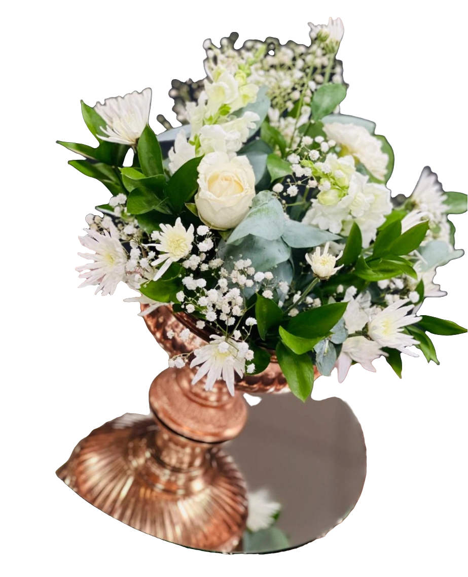 White Table pops - Jihaans Flower Emporium