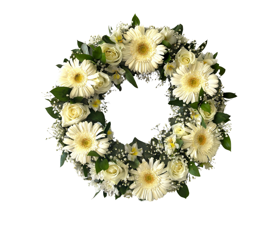 Medium Funeral and Sympathy Wreath - Jihaans Flower Emporium
