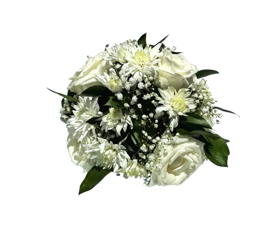 Timeless White Posy - Jihaans Flower Emporium