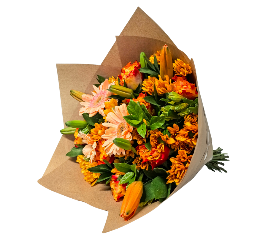 Peaches and Cream Arrangement - Jihaans Flower Emporium