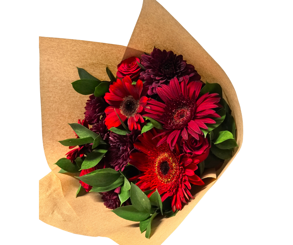 Scarlets Embrace Arrangement - Jihaans Flower Emporium