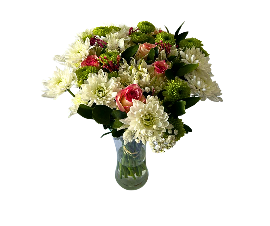 Lovely Gift Bunch (with vase) - Jihaans Flower Emporium