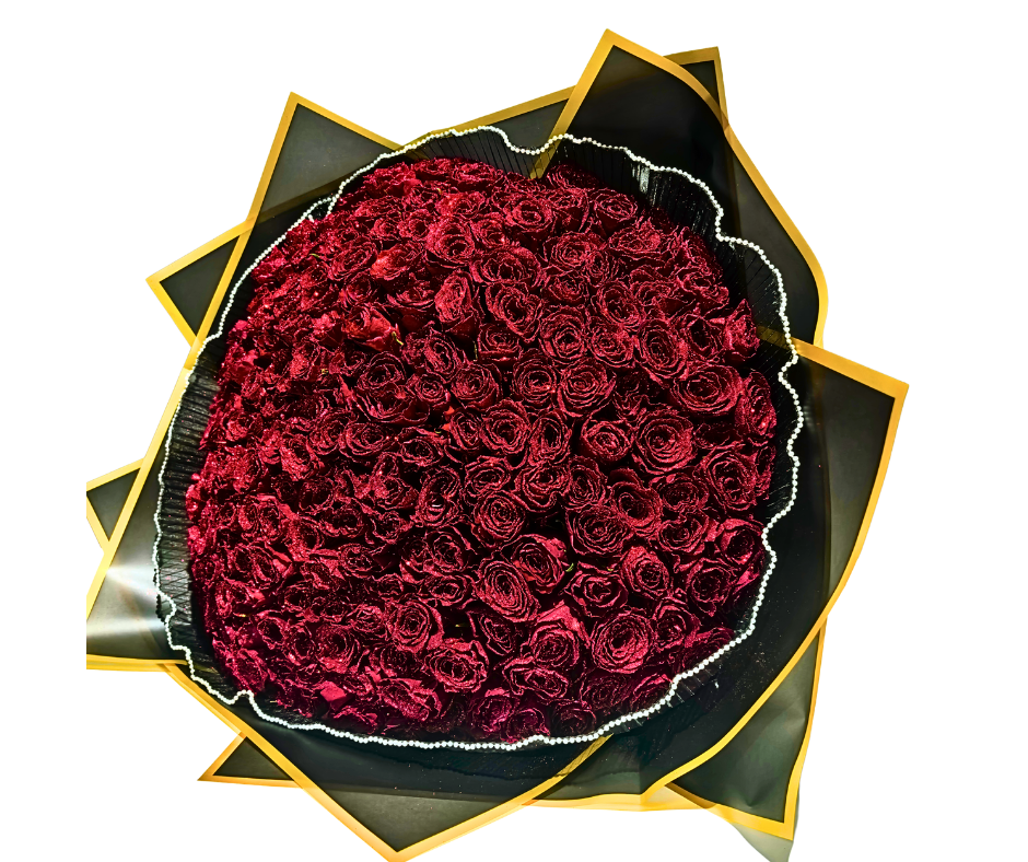 200 Stem Glitter Roses (choose your own Colour) - Jihaans Flower Emporium
