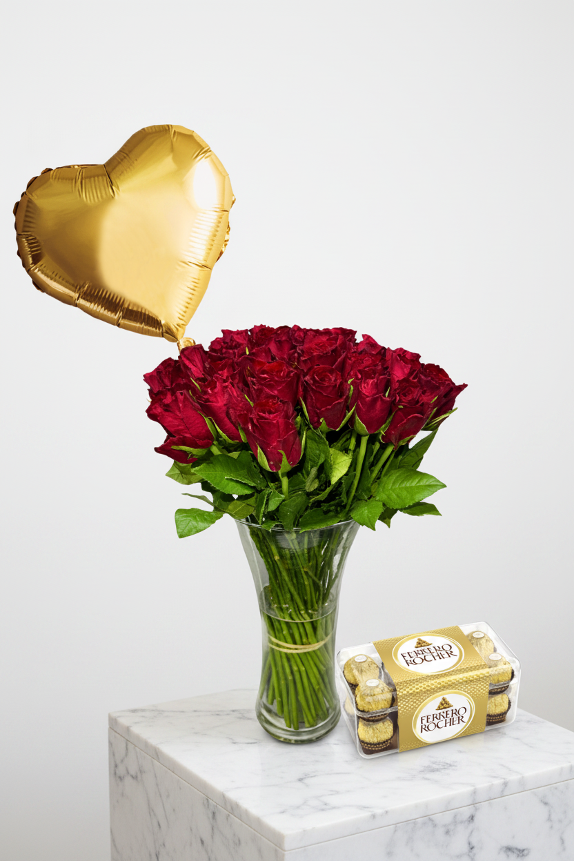 Golden Girl Set by Jihaans Flower Emporium featuring vibrant floral patterns and bright, cheerful design elements.