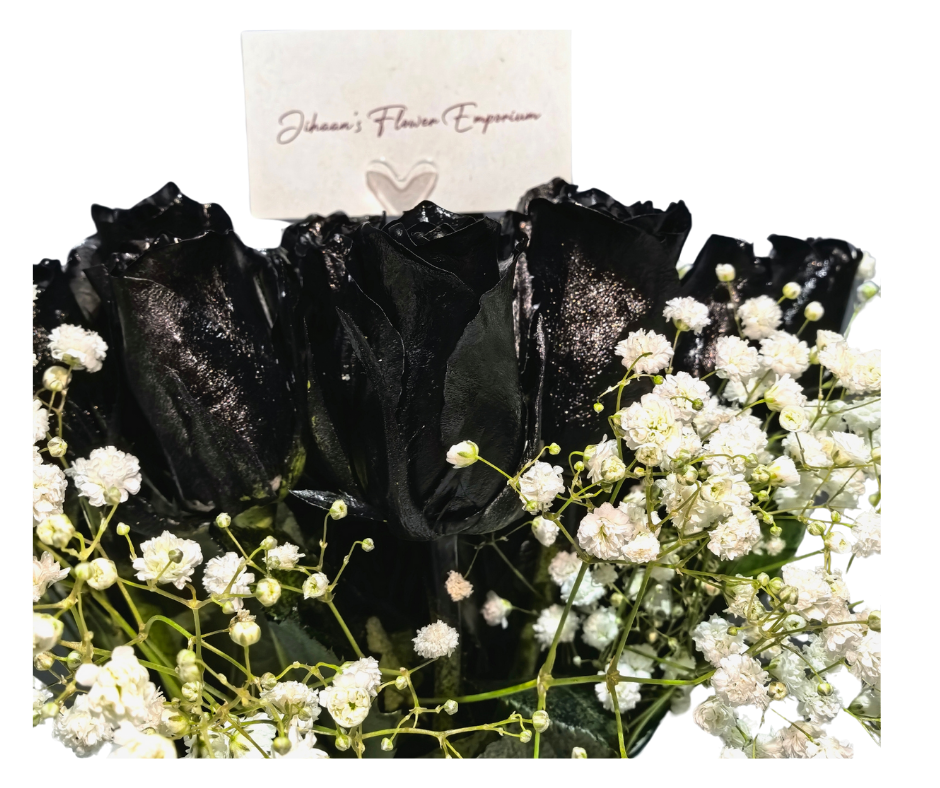 Black and Beautiful Bunch - Jihaans Flower Emporium