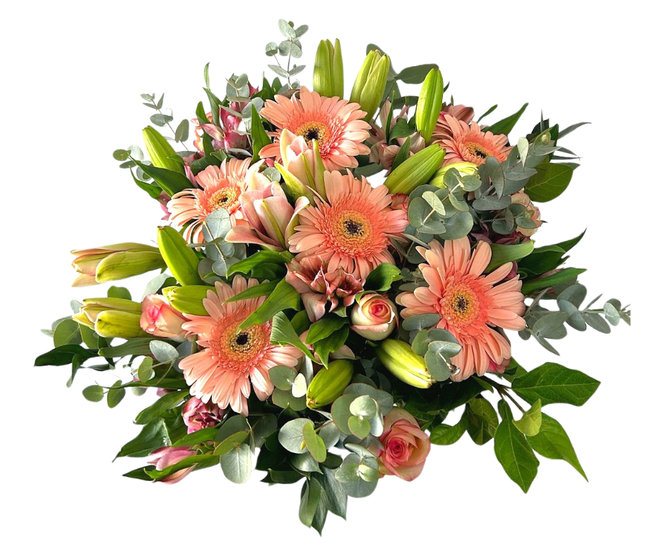 Pastal Perfection Arrangement (with vase) - Jihaans Flower Emporium