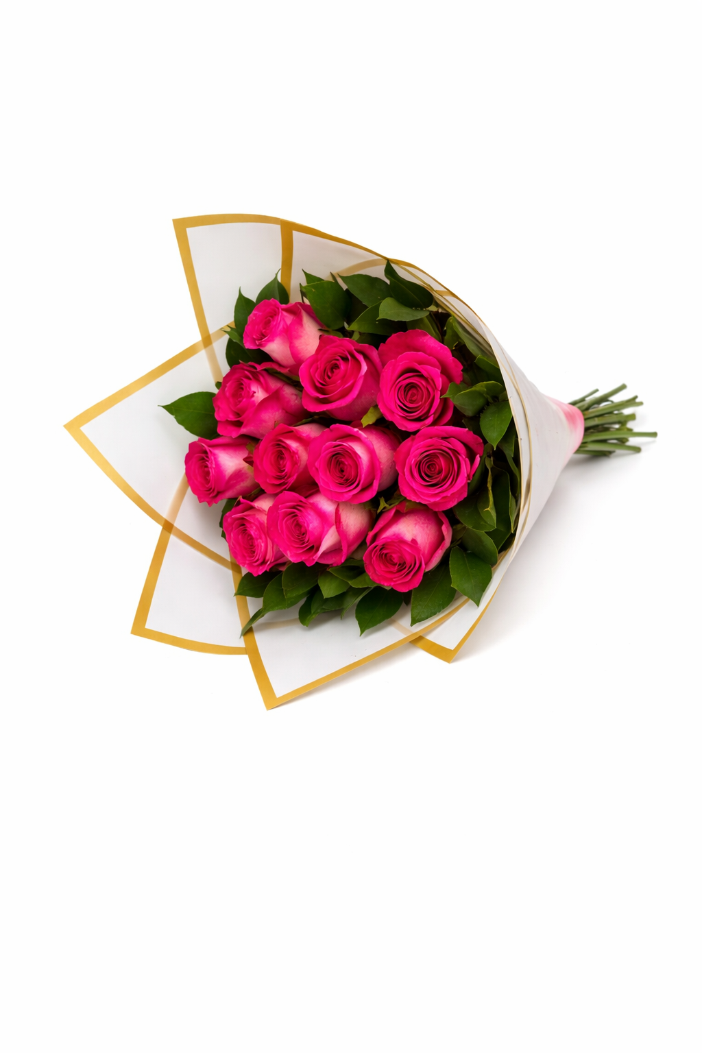 12 Pink Roses Arrangement - Jihaans Flower Emporium