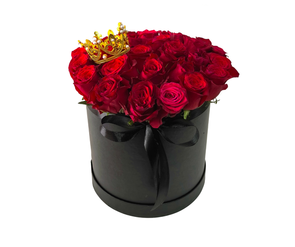 Black and Red Rose Bucket - Jihaans Flower Emporium