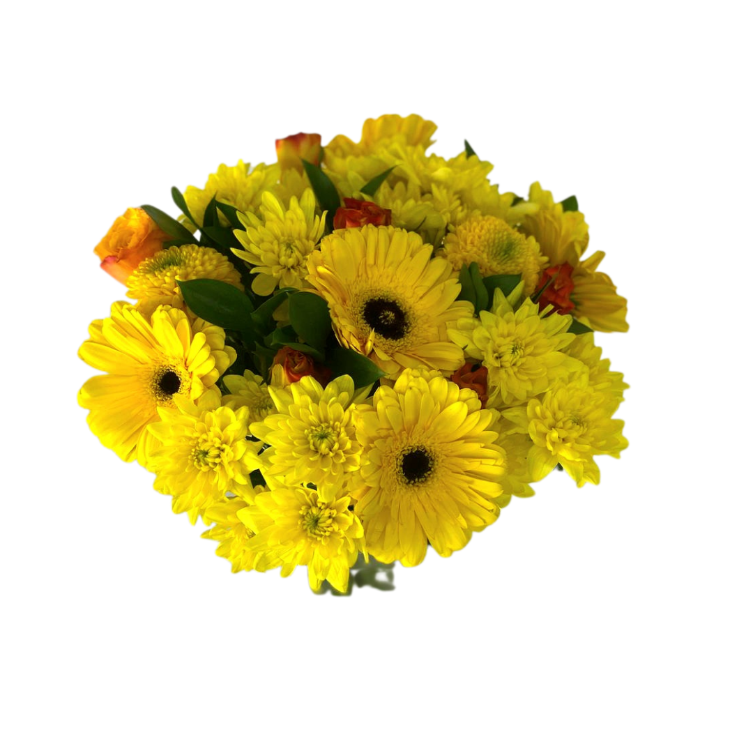 Sunset Delight Arrangement - with vase - Jihaans Flower Emporium