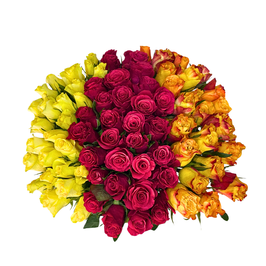 75 Bright Roses Arrangement - Jihaans Flower Emporium