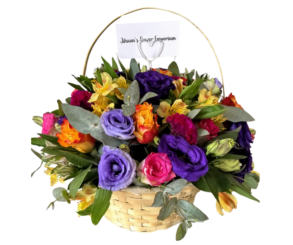 Basket of Tropical Bliss - Jihaans Flower Emporium
