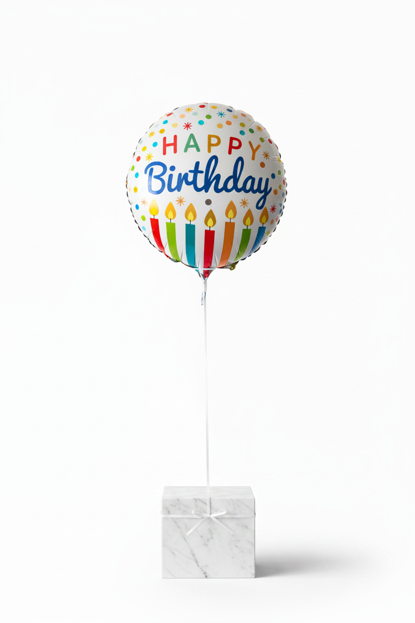 Colorful birthday balloon from Singular by My Store with festive design, perfect for celebrations and parties.
