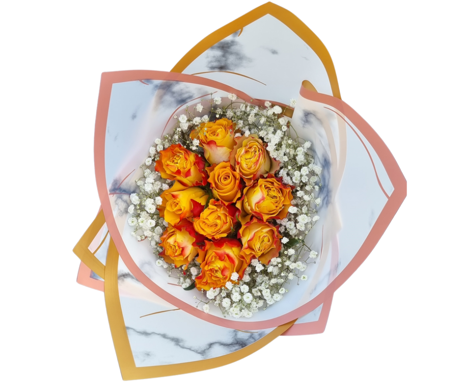 Goddess of Orange Bunch - Jihaans Flower Emporium