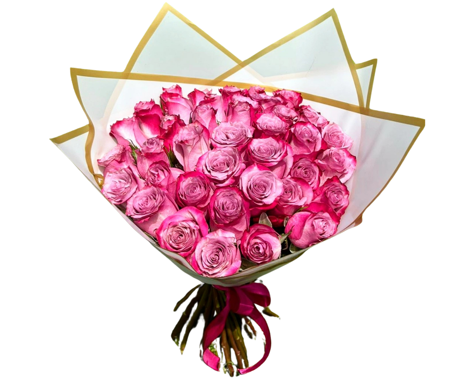 Two tone Purple Rose Bouquet - Jihaans Flower Emporium