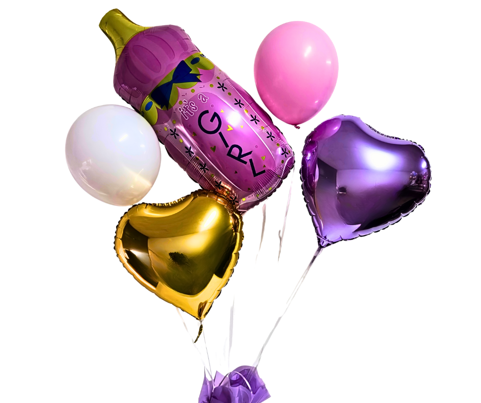 Girl Baby Bottle - baby Shower Balloon Set - Jihaans Flower Emporium