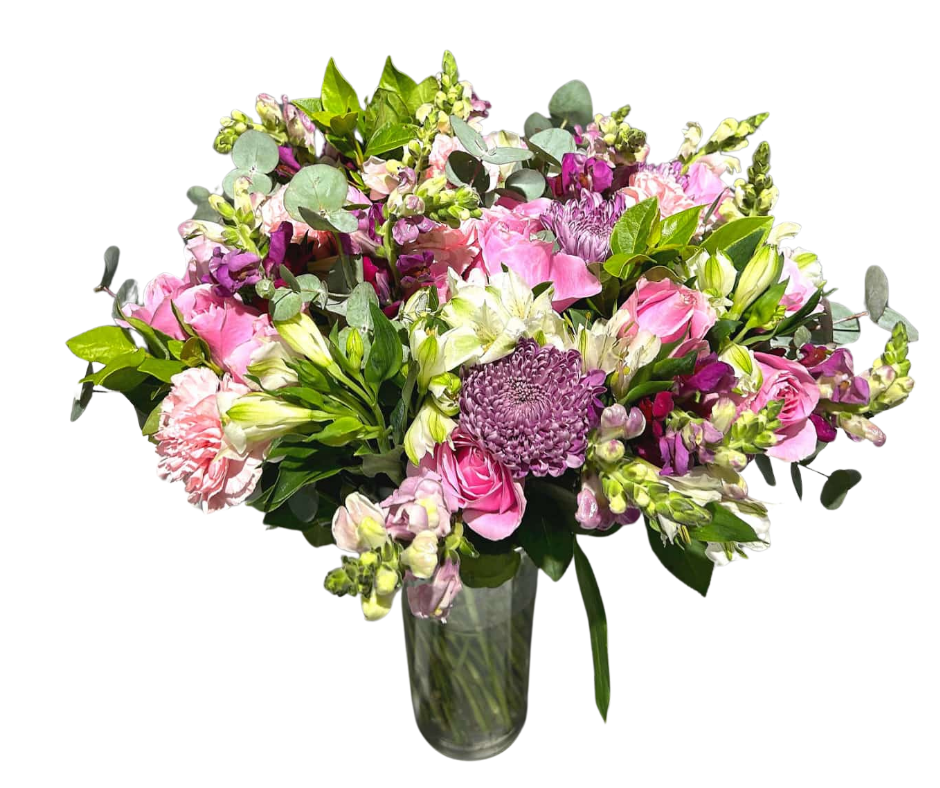 Extravagant Mixed Floral Bouquet (with vase) - Jihaans Flower Emporium