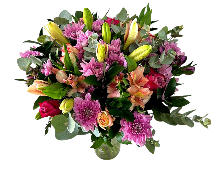 Elegant Harmony Arrangement (with vase) - Jihaans Flower Emporium