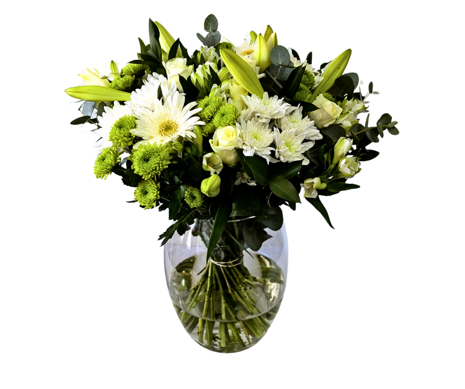 Graceful Tribute - large sympathy arrangement (with vase) - Jihaans Flower Emporium