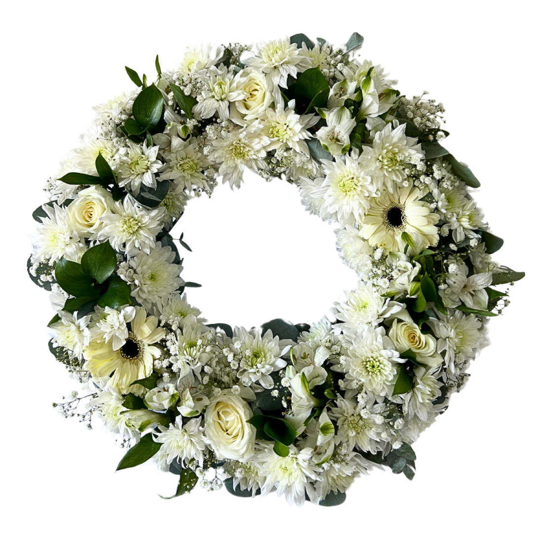 Large Funeral and Sympathy Wreath - Jihaans Flower Emporium