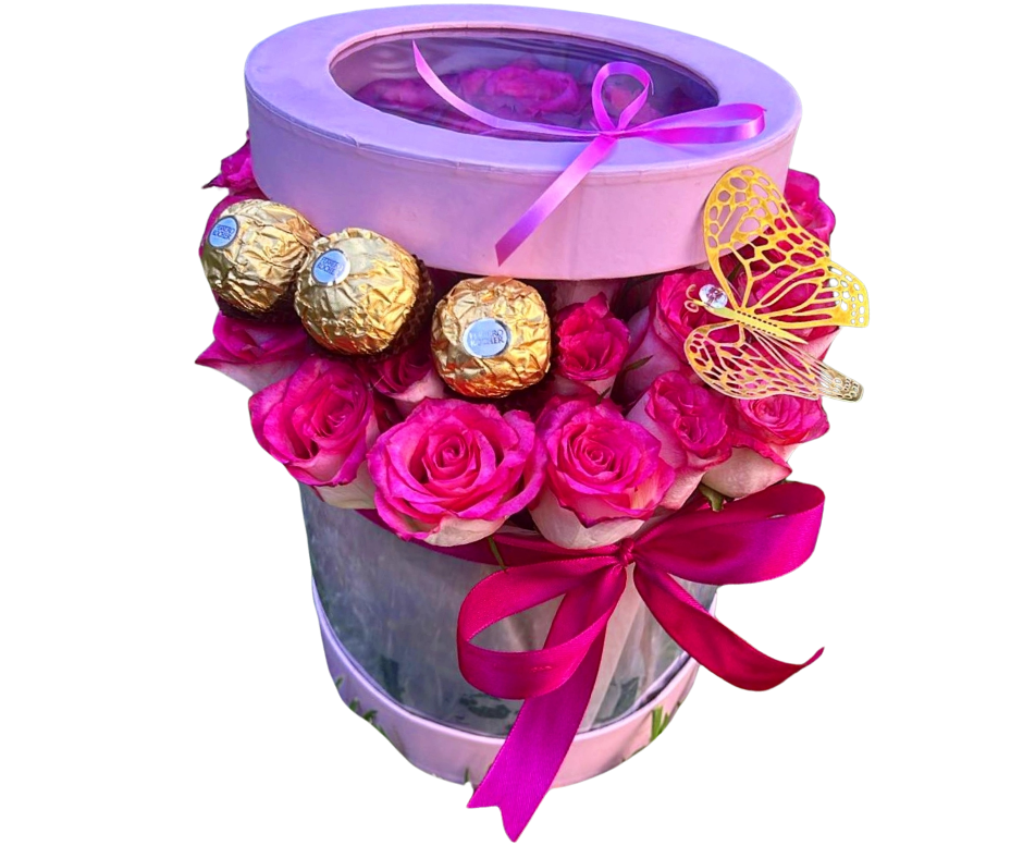 The Pink Butterfly Bucket - Jihaans Flower Emporium