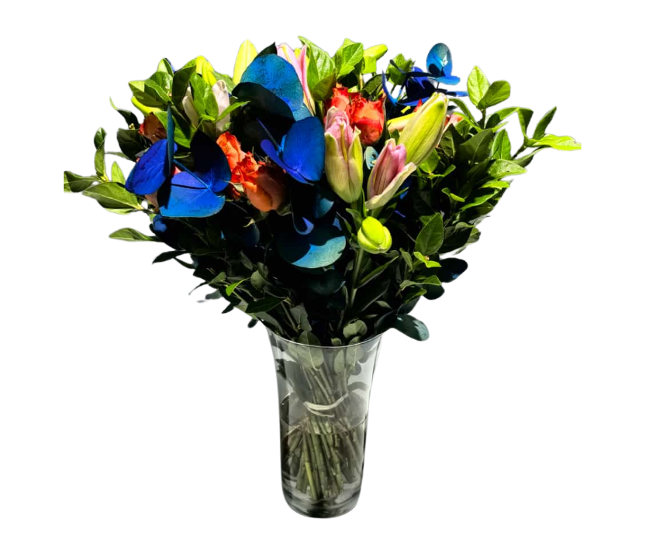 Ocean Deep Bloom (with vase) - Jihaans Flower Emporium
