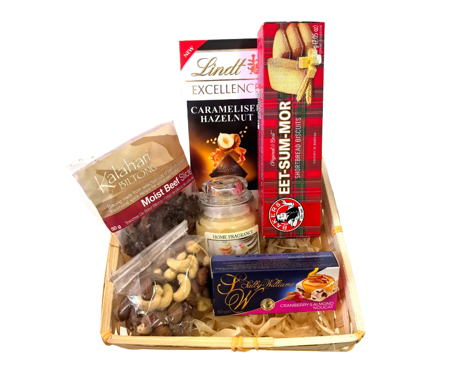 The Savour and Soothe Mini gift Basket - Jihaans Flower Emporium