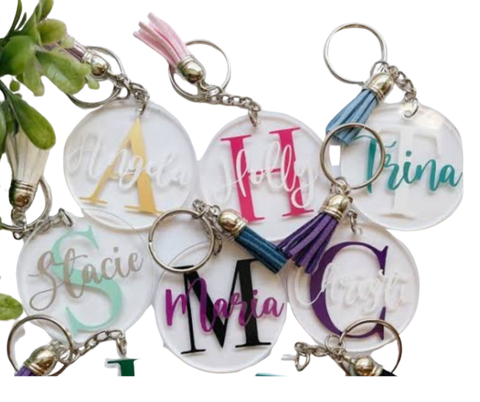 Personalized acrylic Key Ring - Jihaans Flower Emporium