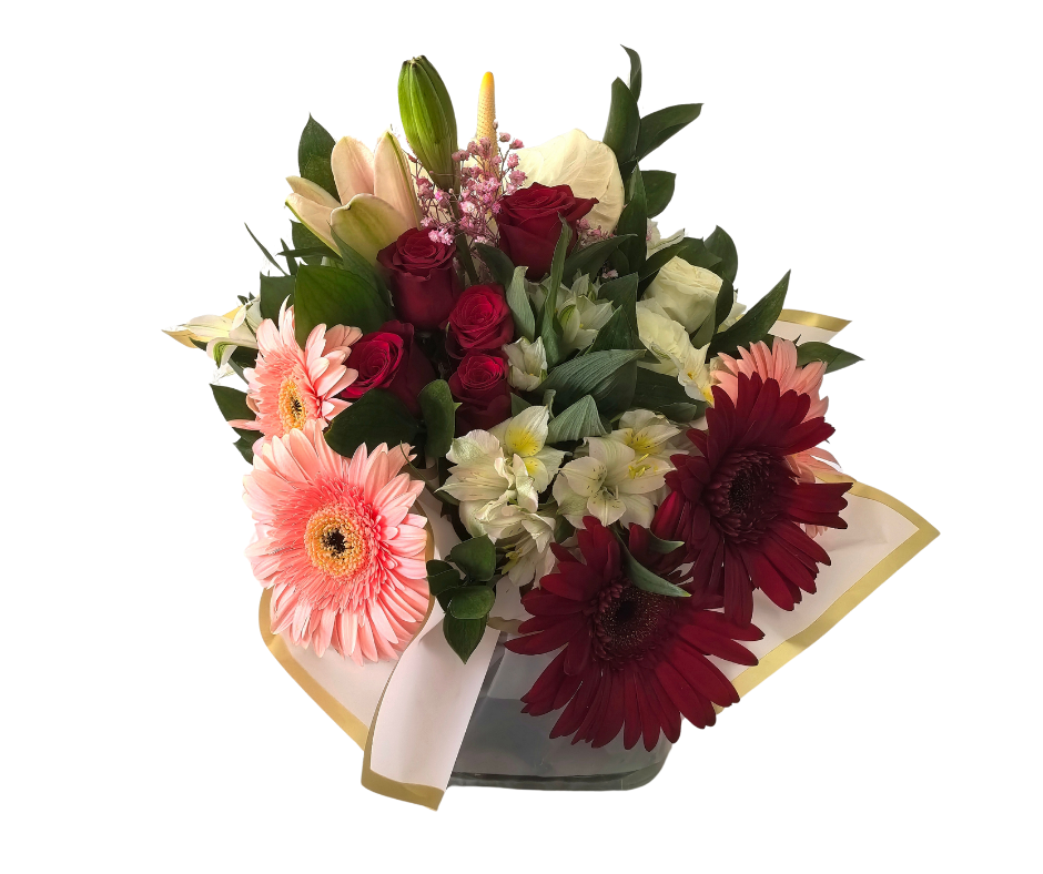 Loves Palette Arrangement (with large vase) - Jihaans Flower Emporium