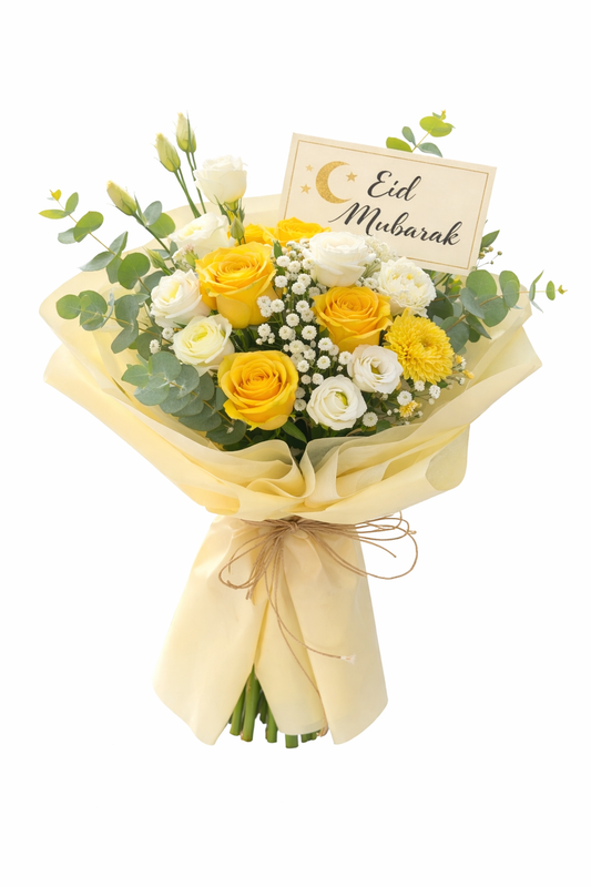 Golden Blessings Eid Bouquet - Jihaans Flower Emporium
