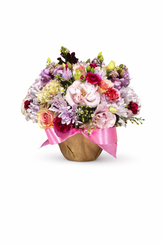 Soft Blush Garden arrangement - Jihaans Flower Emporium