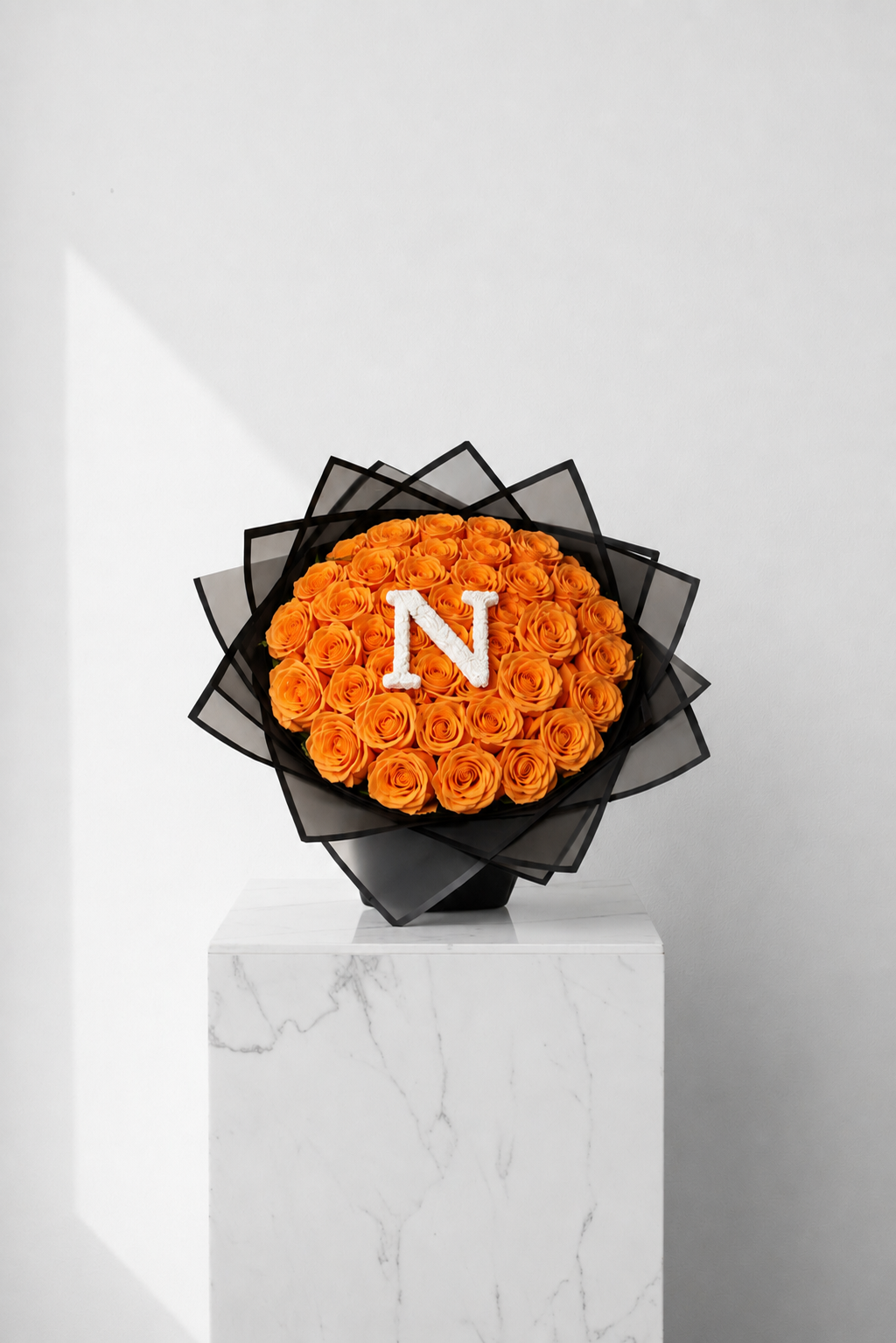 30 Stem Roses (with one Letter) Choose your own colour