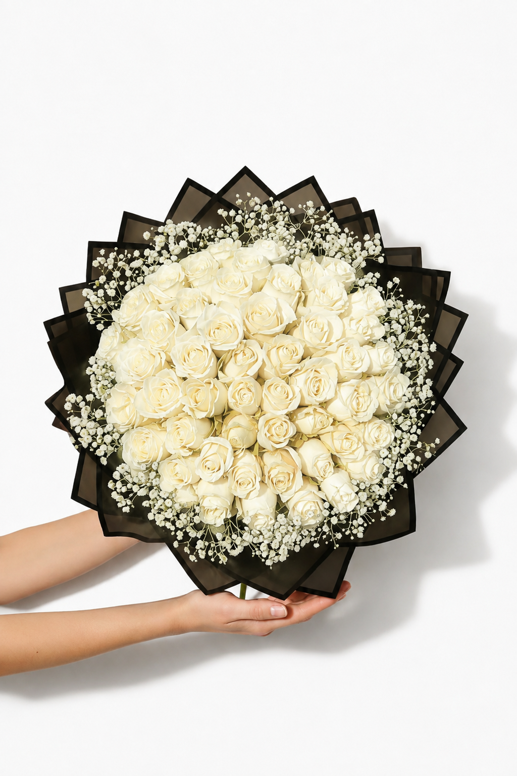 Assorted Size & Colour Rose Bouquets (with Baby's Breath)