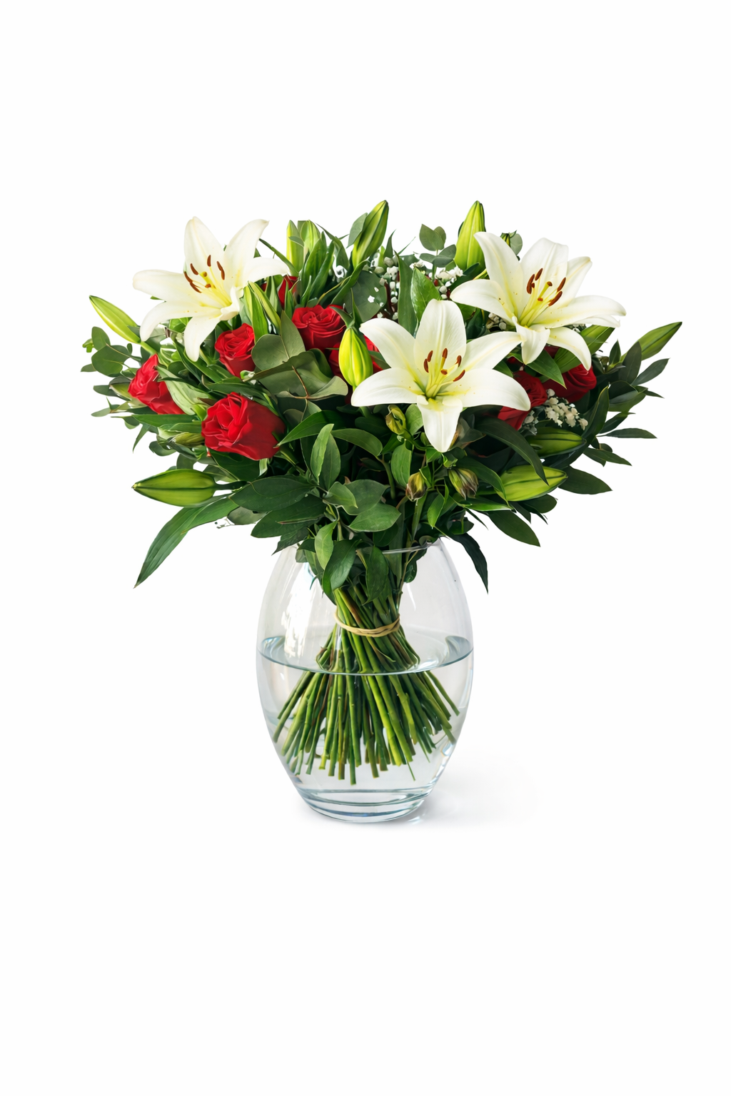 Large floral arrangement in a vase from Dream Loving, featuring colorful flowers in a decorative glass vase.