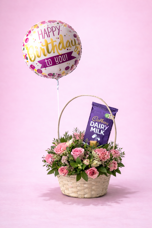 Birthday Bliss Basket - Jihaans Flower Emporium
