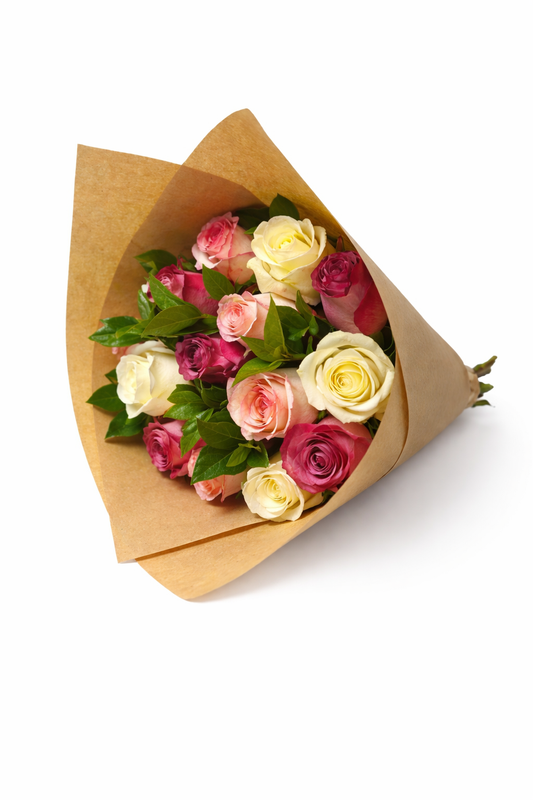 Pastal Roses Arrangement - Jihaans Flower Emporium