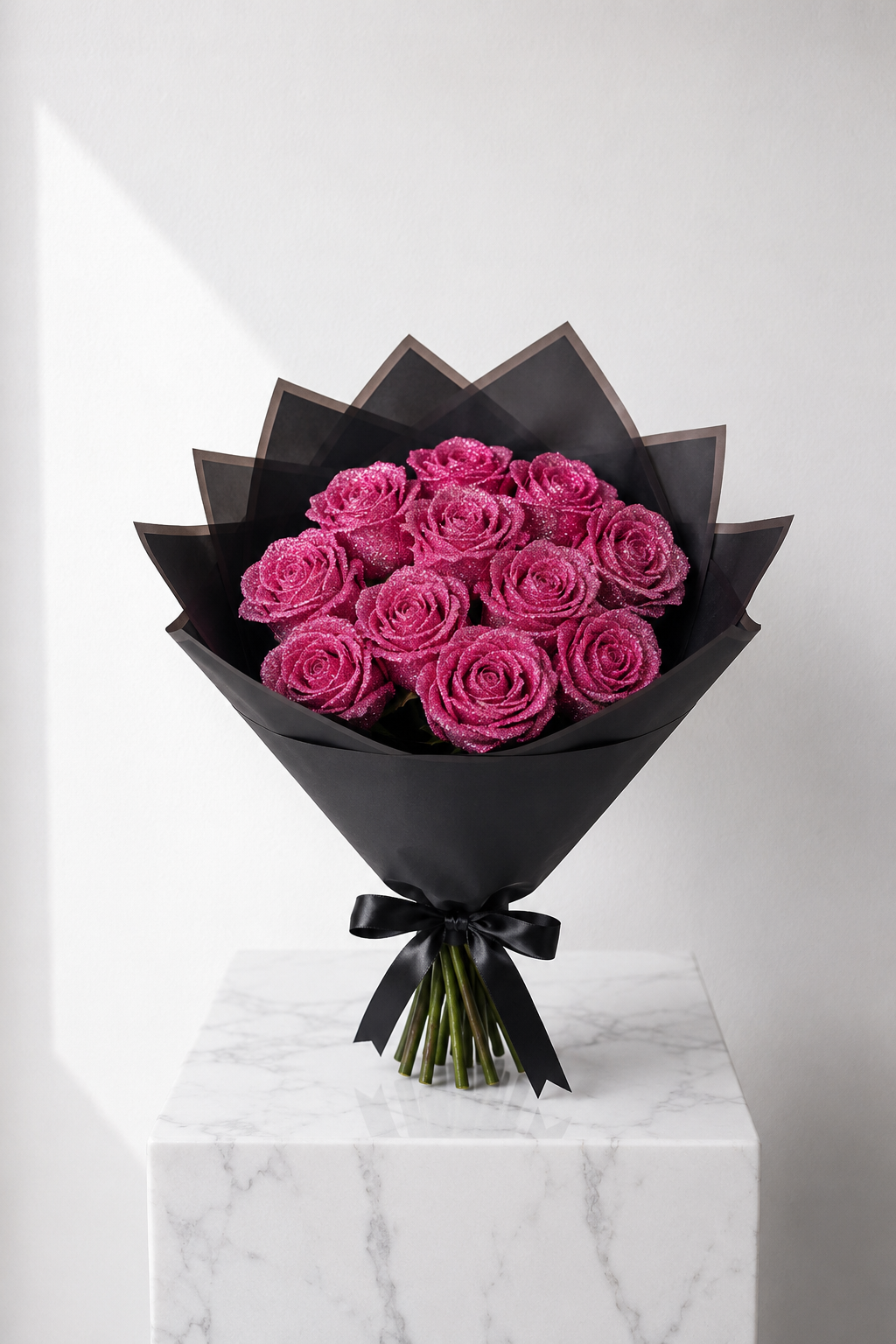 Glitter Rose Bouquet (Assorted sizes & colour's)