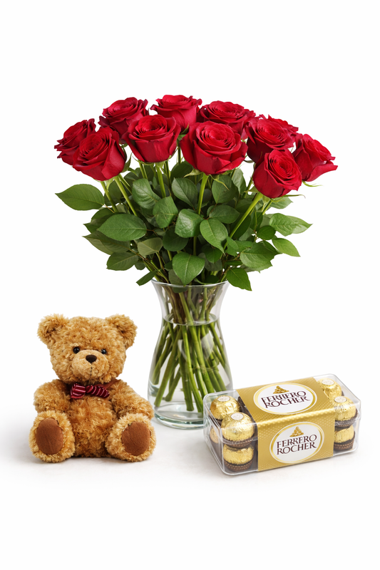 'I Love You' gift Set - Jihaans Flower Emporium