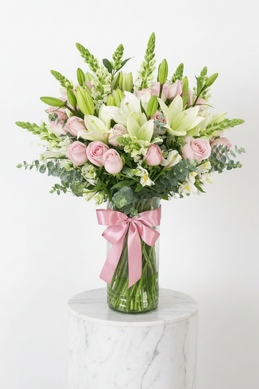 A bouquet of fresh flowers from Jihaans Flower Emporium titled "A Little Love, for Me" in a vibrant, colorful arrangement.