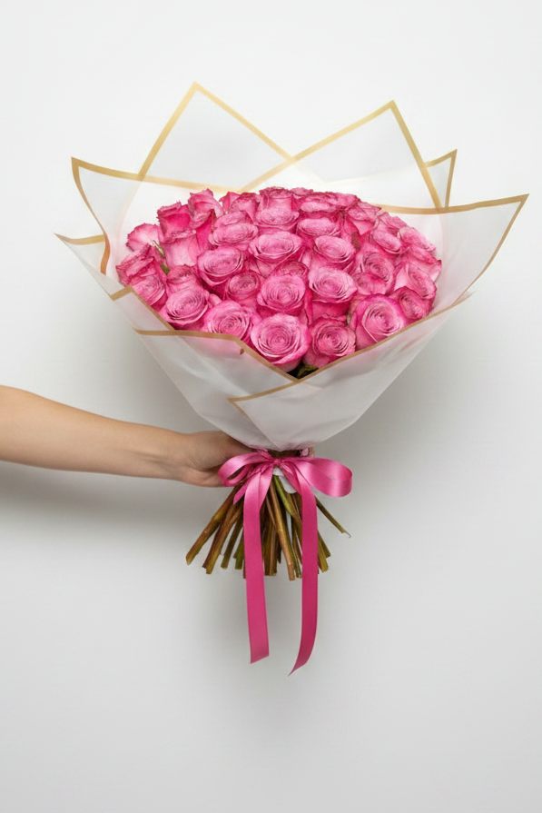 Two tone Purple  Rose Bouquet - Jihaans Flower Emporium