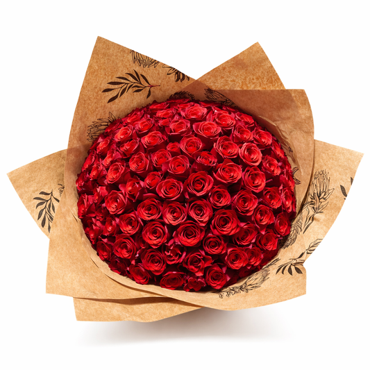 75 Roses Bouquet - Jihaans Flower Emporium