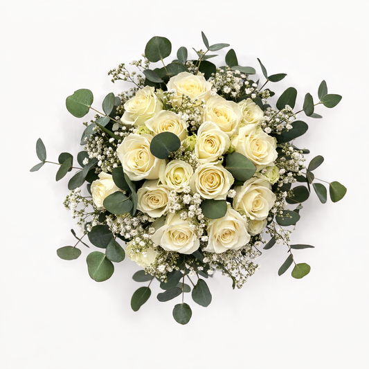 Bridal Bouquet with PennyGum and Roses - Jihaans Flower Emporium