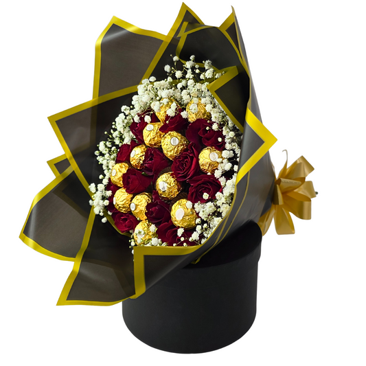 Rose Rocher Bouquet - Jihaans Flower Emporium
