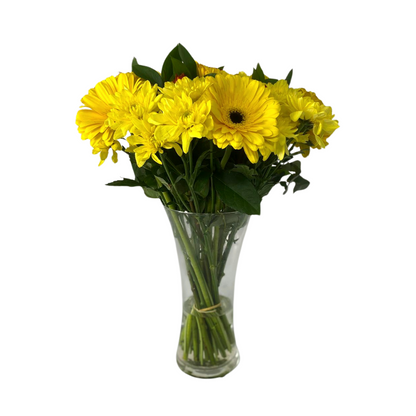Sunset Delight Arrangement - with vase - Jihaans Flower Emporium