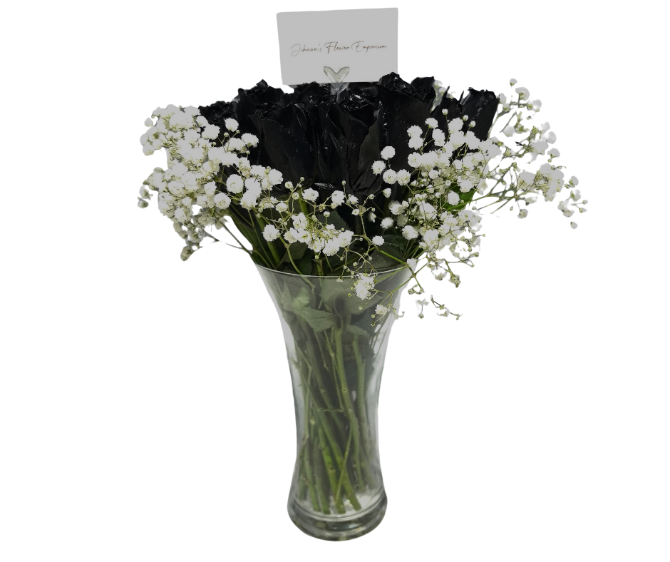 Black and Beautiful Bunch - Jihaans Flower Emporium