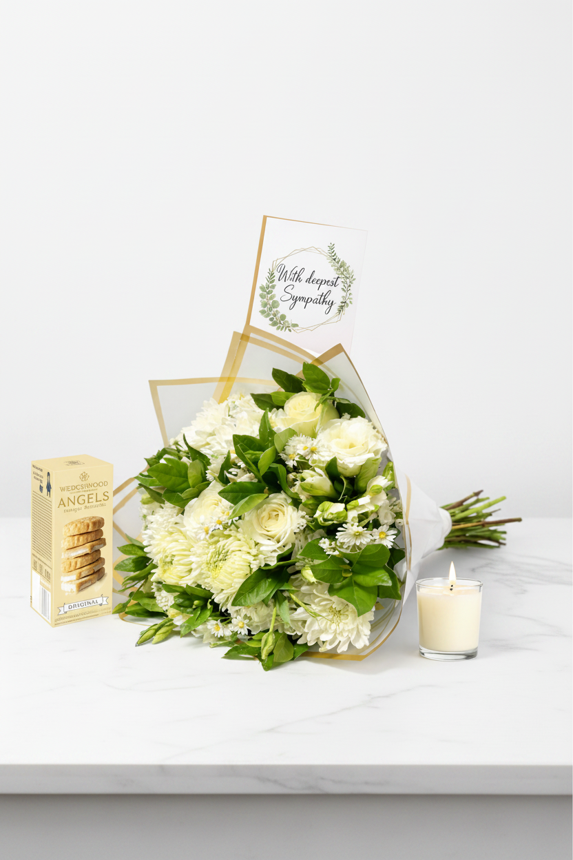Pure Devotion floral set from Jihaans Flower Emporium featuring vibrant, fresh flower arrangements in a beautifully designed display