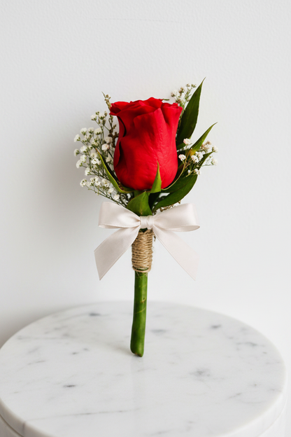 Red Rose Botoneirres - Jihaans Flower Emporium
