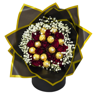 Rose Rocher Bouquet - Jihaans Flower Emporium