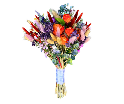 Bright Colour Dried Flower Bouquet - Jihaans Flower Emporium